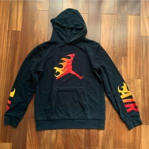 Nike Jordans Boys JumpMan Flame Hoodie